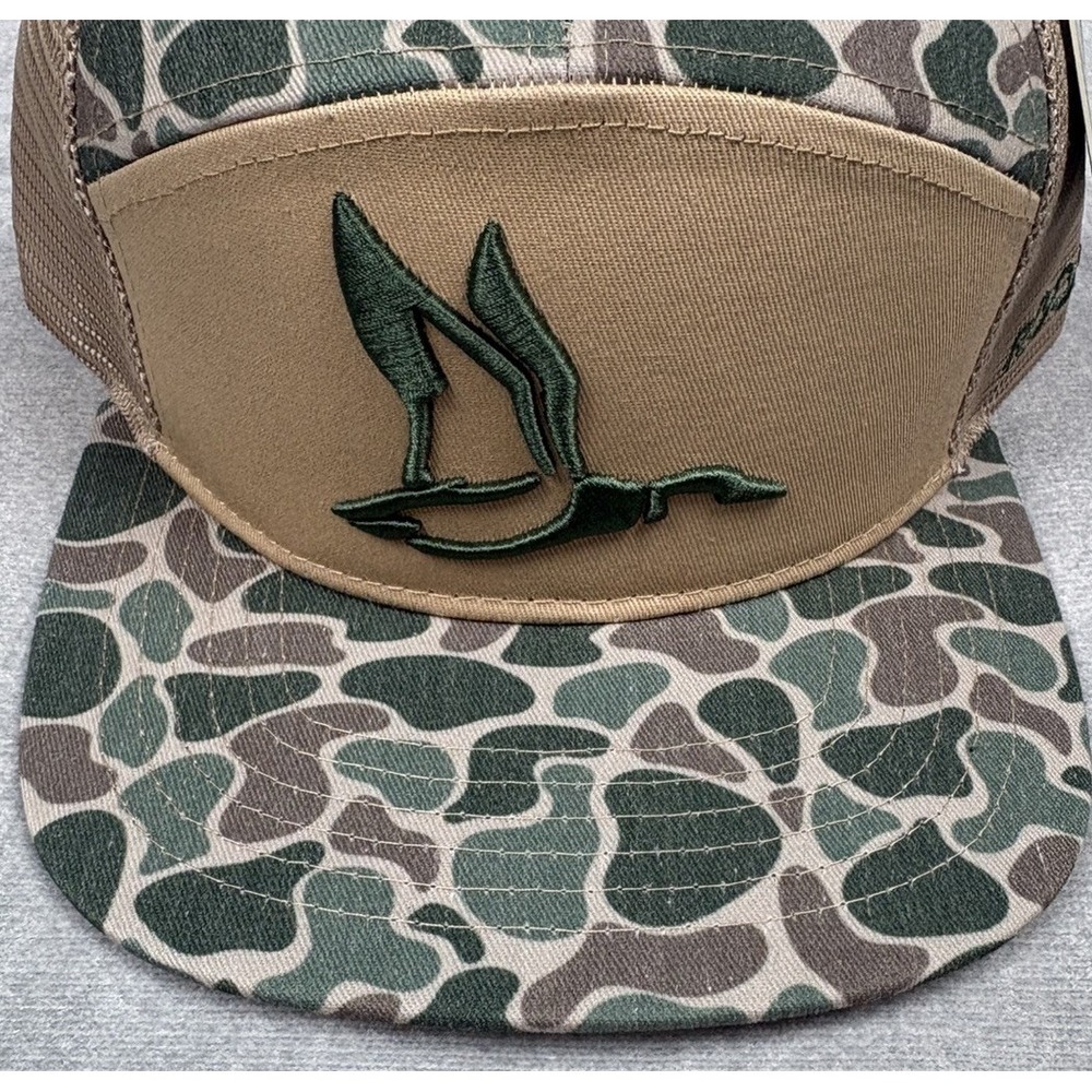 Roost 7 Panel Hat Cap Men Camo Snapback Mesh NWT Duck Goose Hunting - Picture 4 of 11